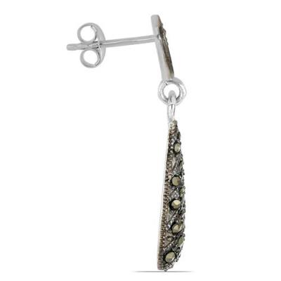 BUY AUSTRIAN MARCASITE GEMSTONE EARRINGS IN 925 SILVER 